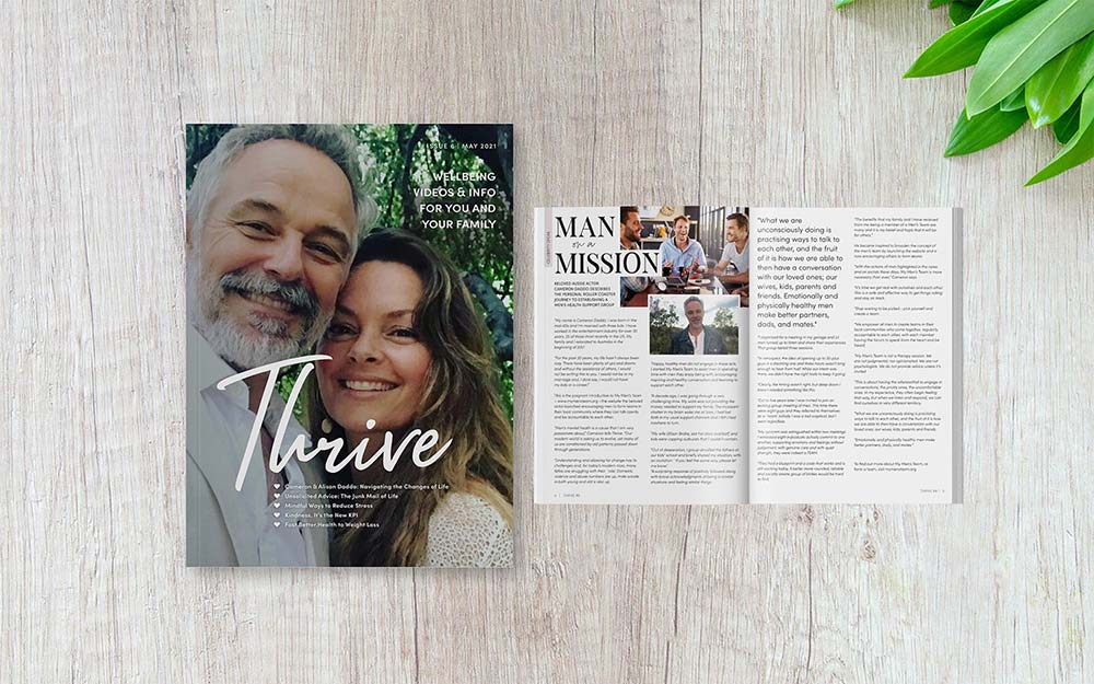 Cover page for Thrive Magazine, Health and Wellbeing E-magazine of Solitaire Medical Group
