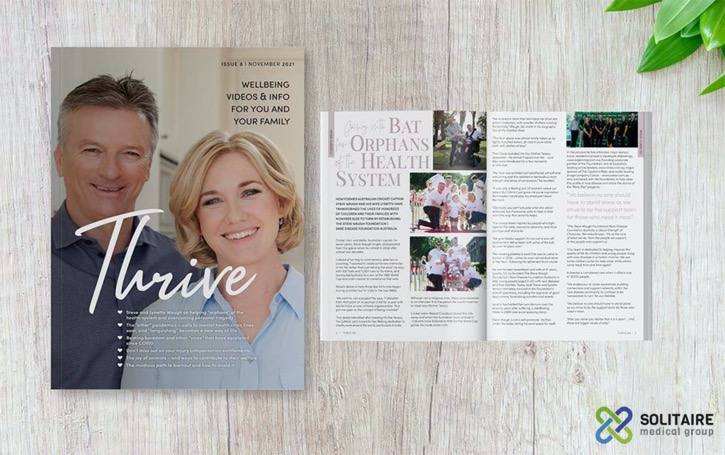 Steve Waugh featured in Thrive E-Magazine end-of-year edition, Health and Wellness Magazine